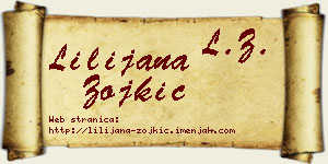 Lilijana Zojkić vizit kartica